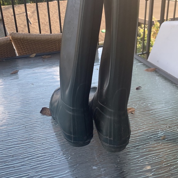 Hunter rubber boots green sz 10 - Picture 2 of 5